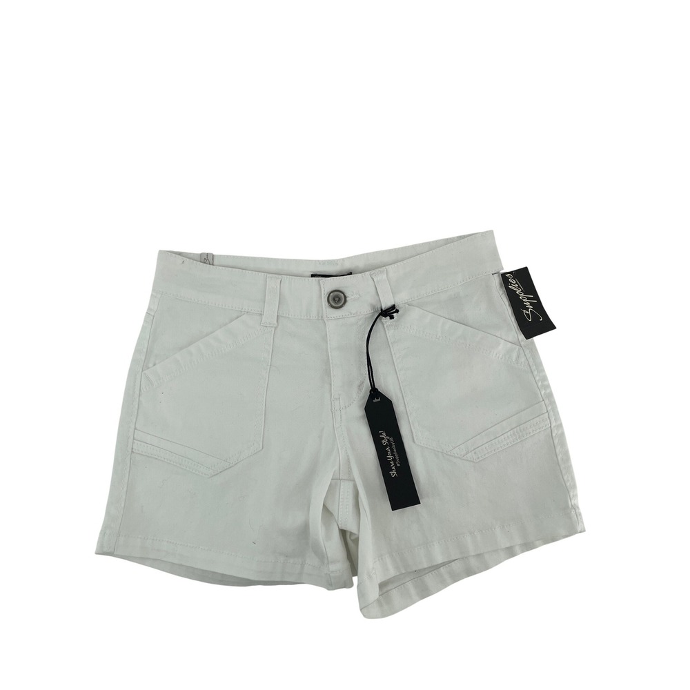 Supplies Shorts Womens Small White Coastal Preppy Cotton Blend Pockets  NEW